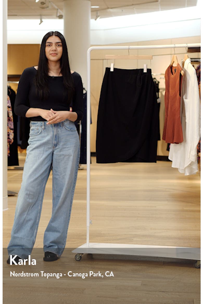 Tulip Hem Wrap Skirt video