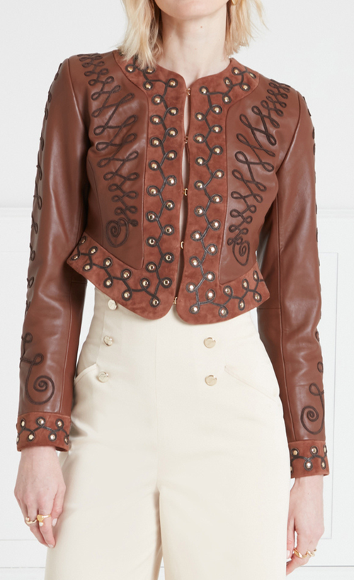 Temperley London Pablo Jacket In Brown