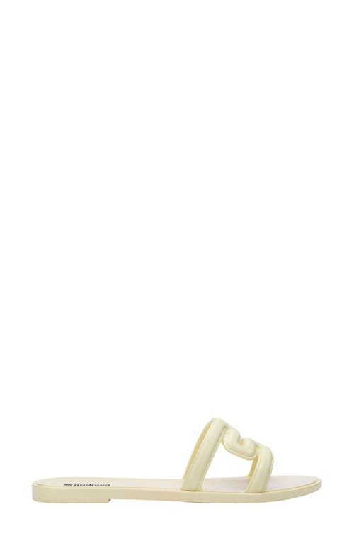 Melissa M Slide Sandal In Beige