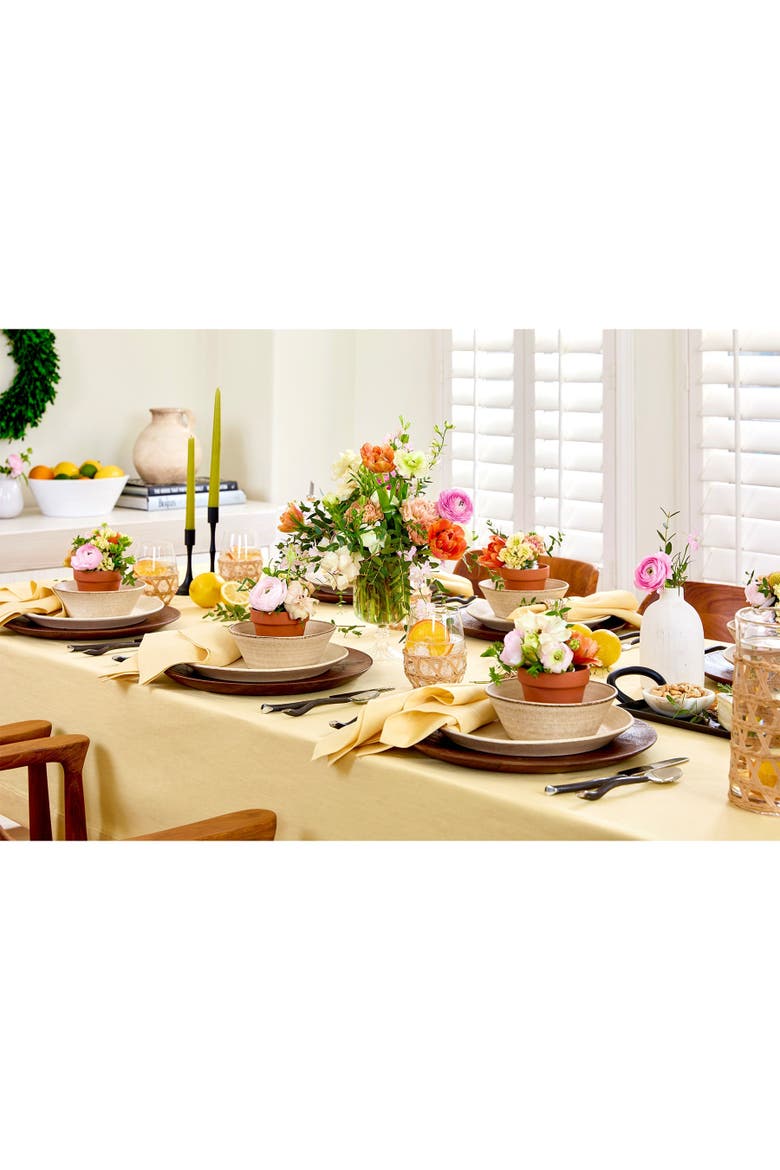 Linen Tablecloth - Fete, Alternate, color, Golden Straw