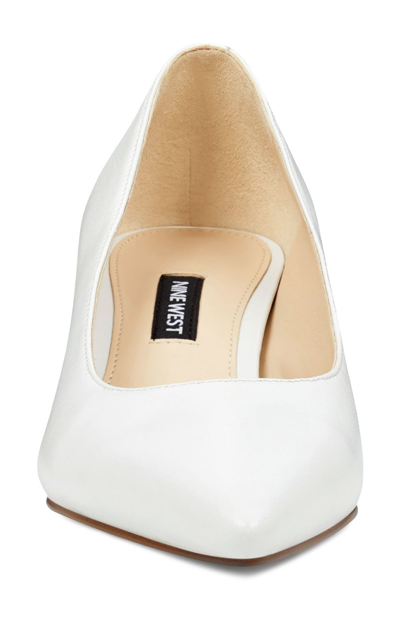 Fina Pump, Alternate, color, WHITE LEATHER