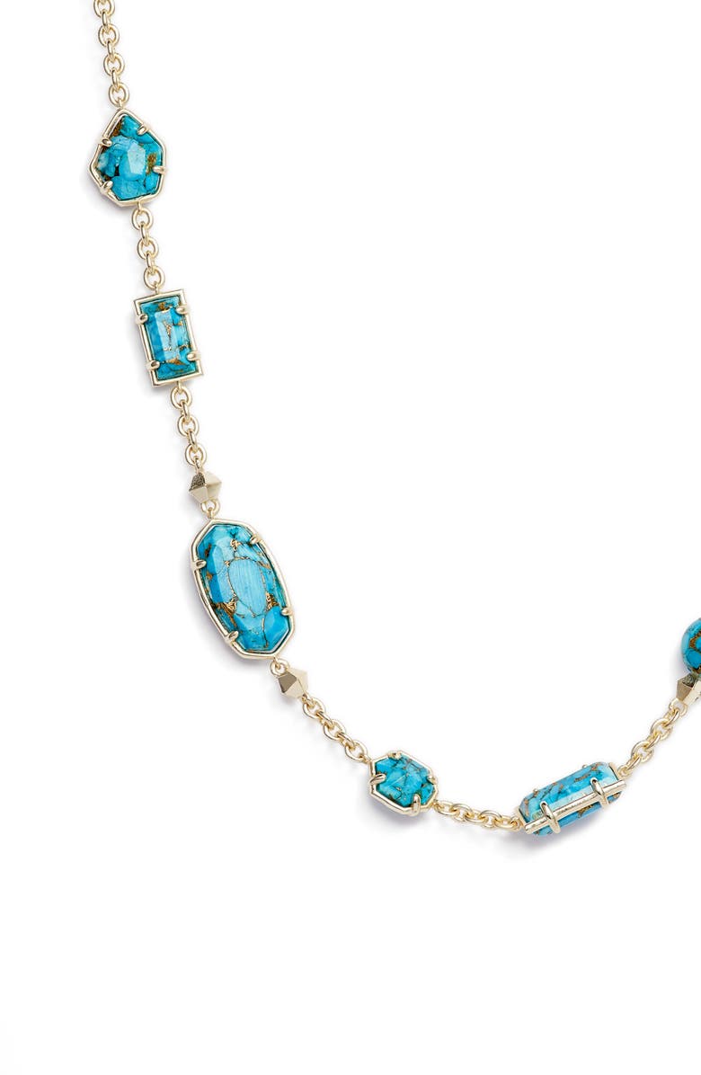 Kendra Scott Joann Semiprecious Stone Station Necklace, Alternate, color, 