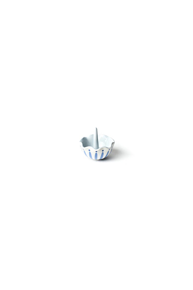 Iris Blue Burst Ruffle Ring Dish, Main, color, Blue