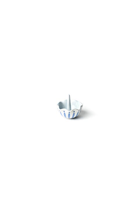 Iris Blue Burst Ruffle Ring Dish