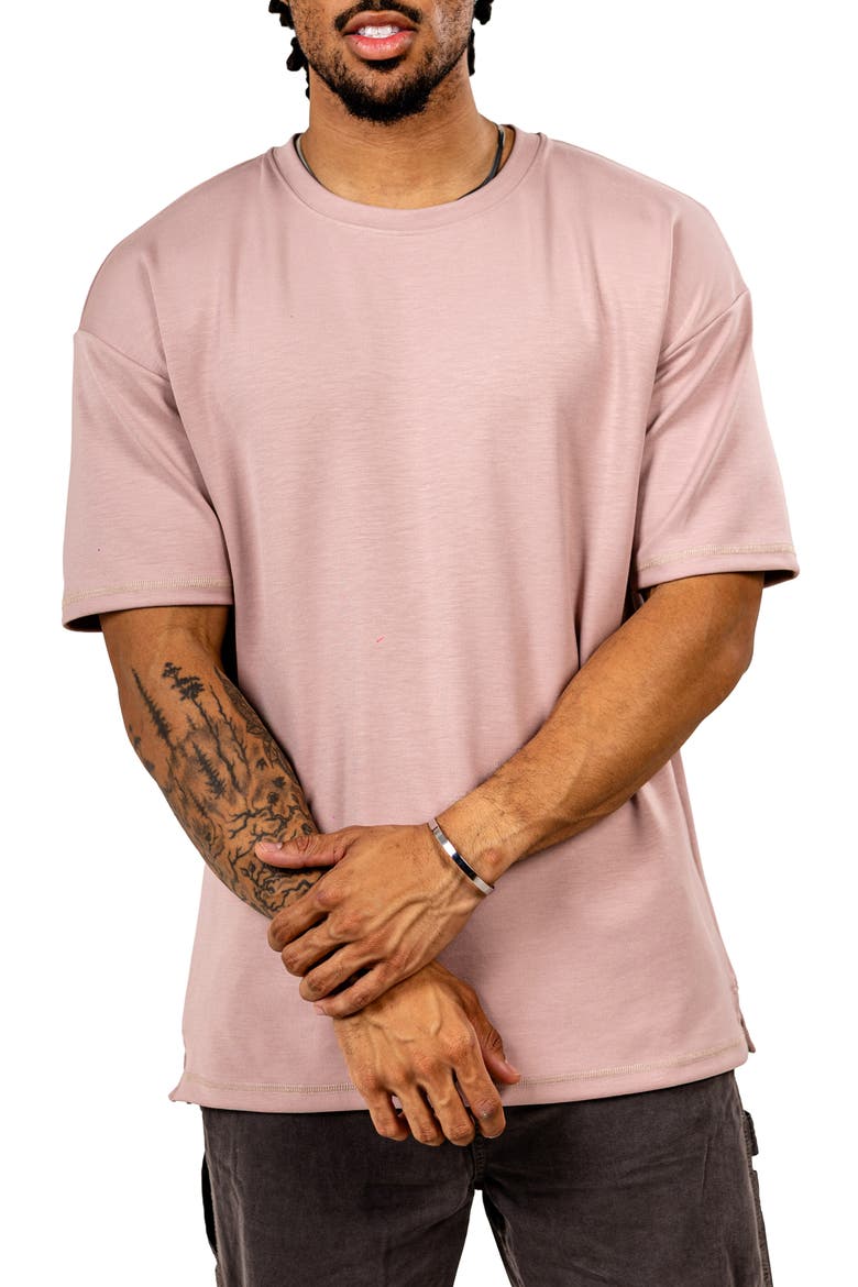 Ascensionsolie 0100 Brown Crewneck T-Shirt, Alternate, color, LIGHT BROWN