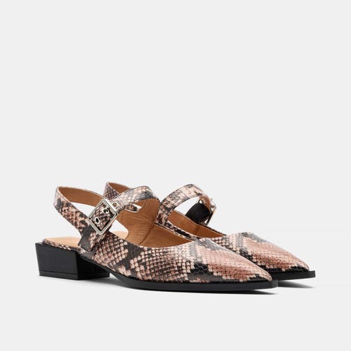 Marc Nolan Chelsea Leather Slingback Block Heels In Multi