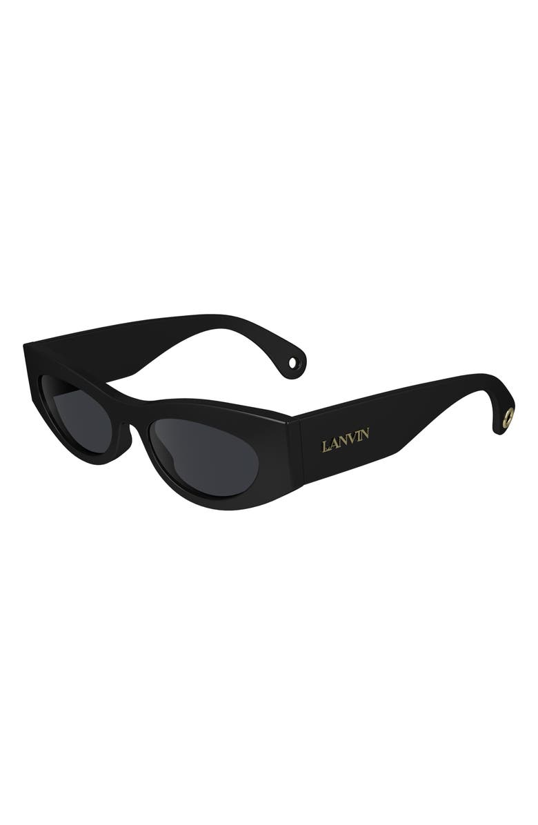 Lanvin 52mm Signature Cat Eye Sunglasses, Alternate, color,