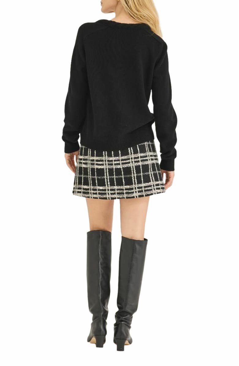 Rebecca Taylor Frankel Sweater, Alternate, color, Black