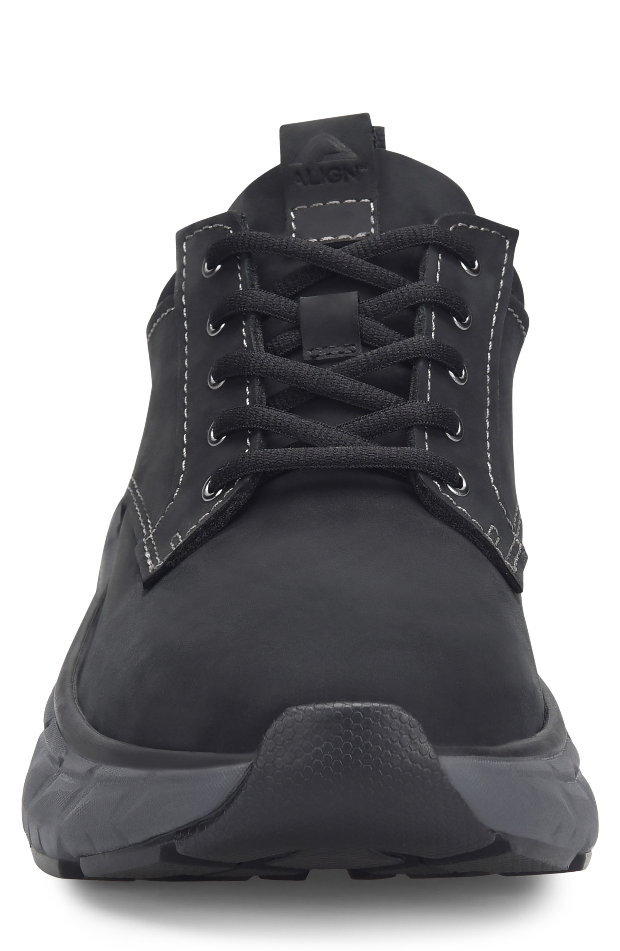 Align Verdell Water Resistant Leather Sneaker - Wide Width Available, Alternate, color, Black