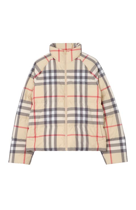Check Puffer Jacket