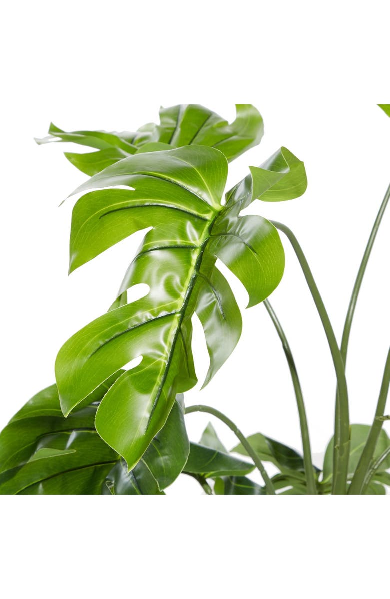 GINGER BIRCH STUDIO Monstera Artificial Decorative Foliage - 53" - Green, Alternate, color, Multi