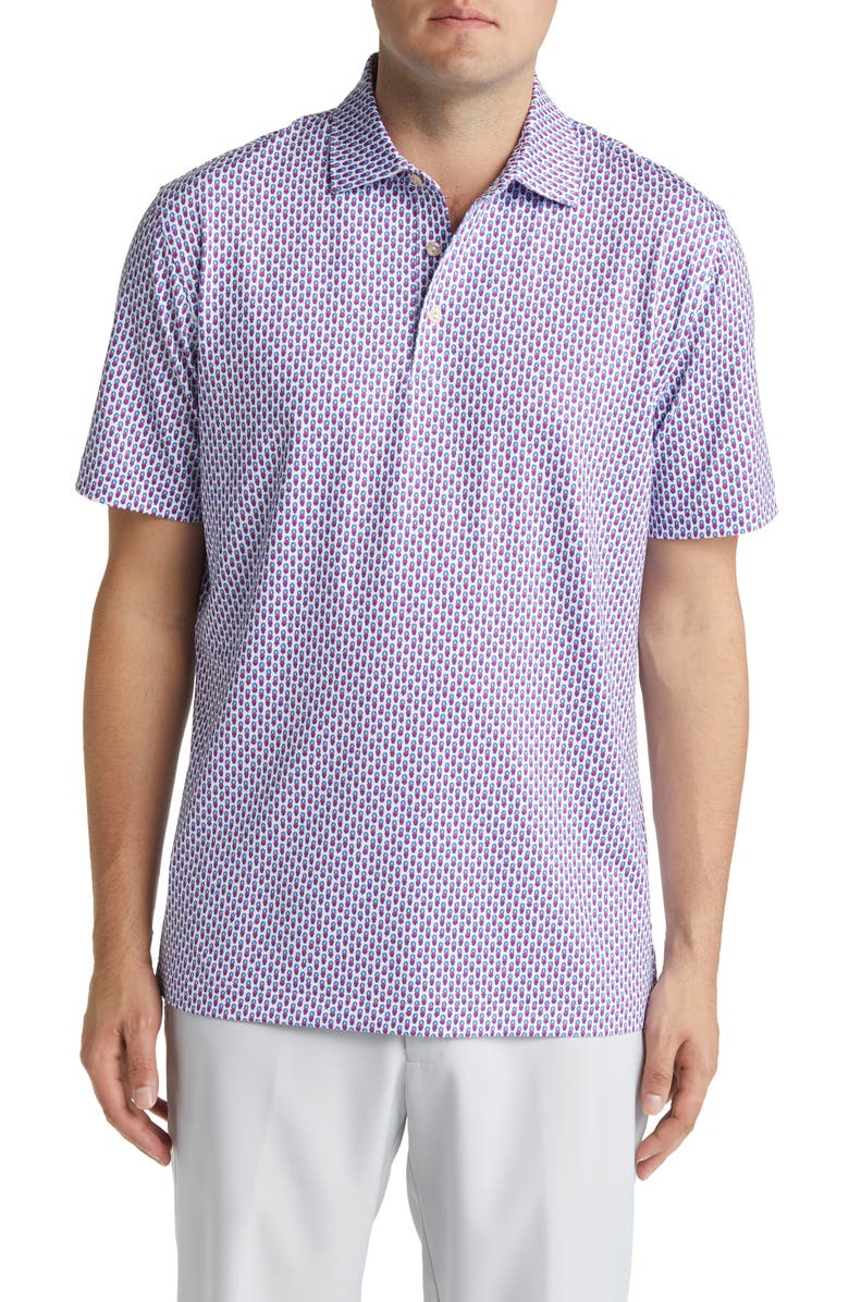 Peter Millar Piña Skullada Performance Jersey Polo, Main, color, 