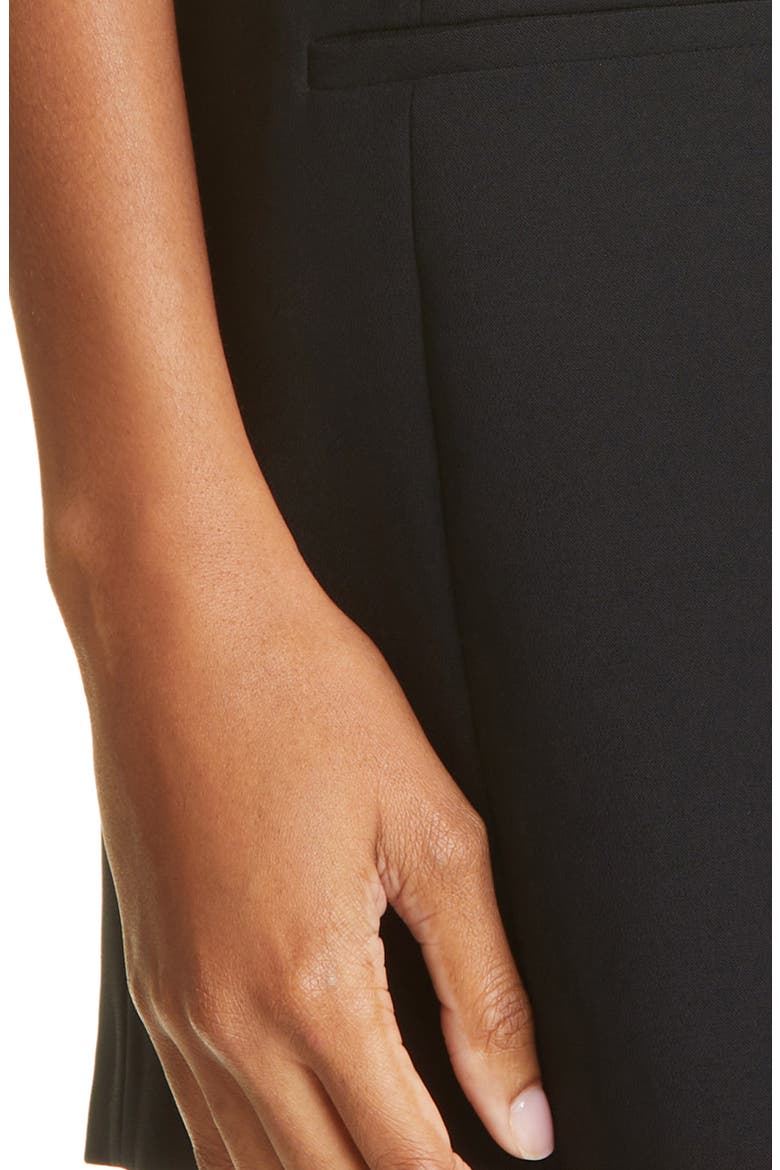 Isabel Halter Tech Crepe Minidress, Alternate, color, 100 BLACK