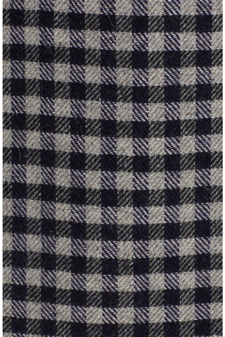 Double Breasted Topper (Nordstrom Exclusive), Alternate, color, NAVY CRISS CROSS HOUNDSTOOTH