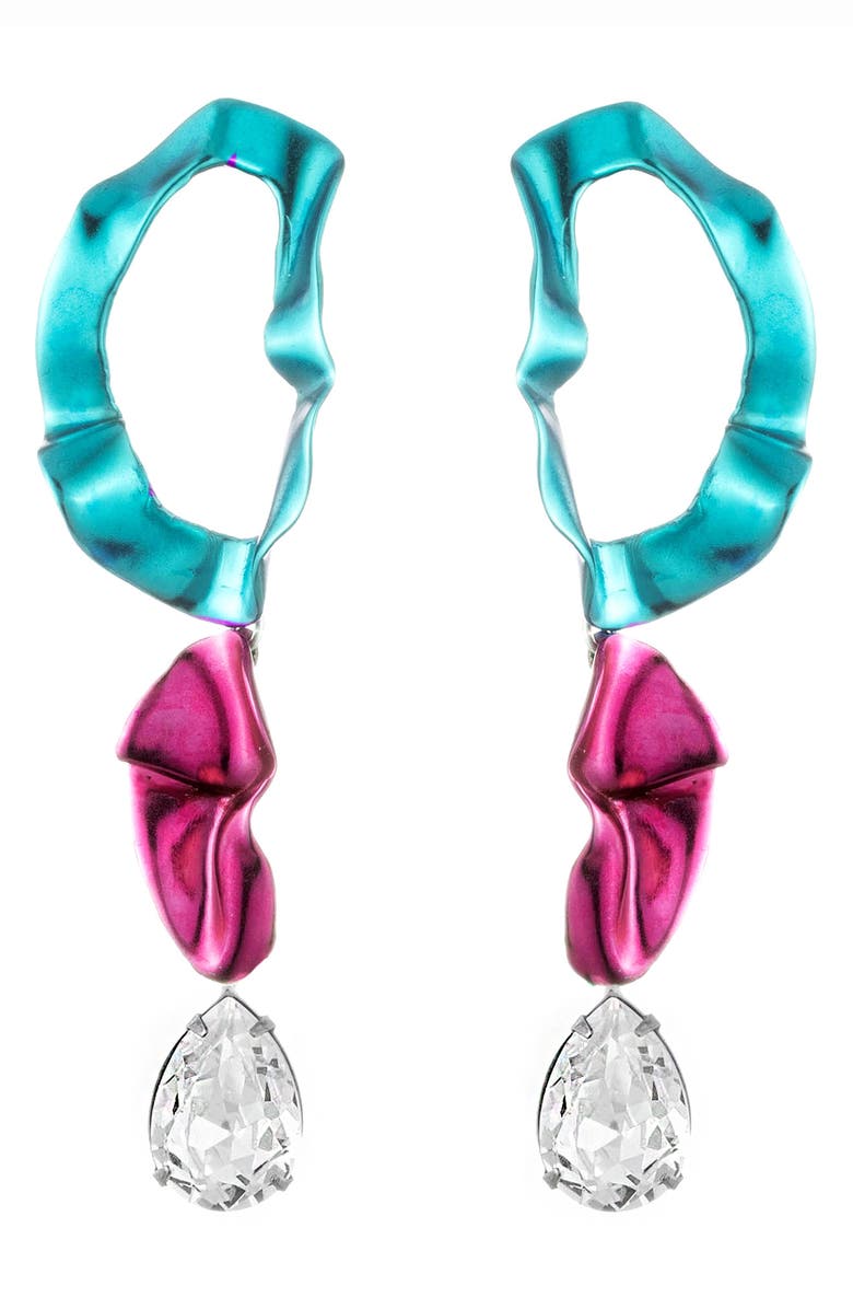 Sterling King Inside Out Pearl Drop Earrings, Main, color, 