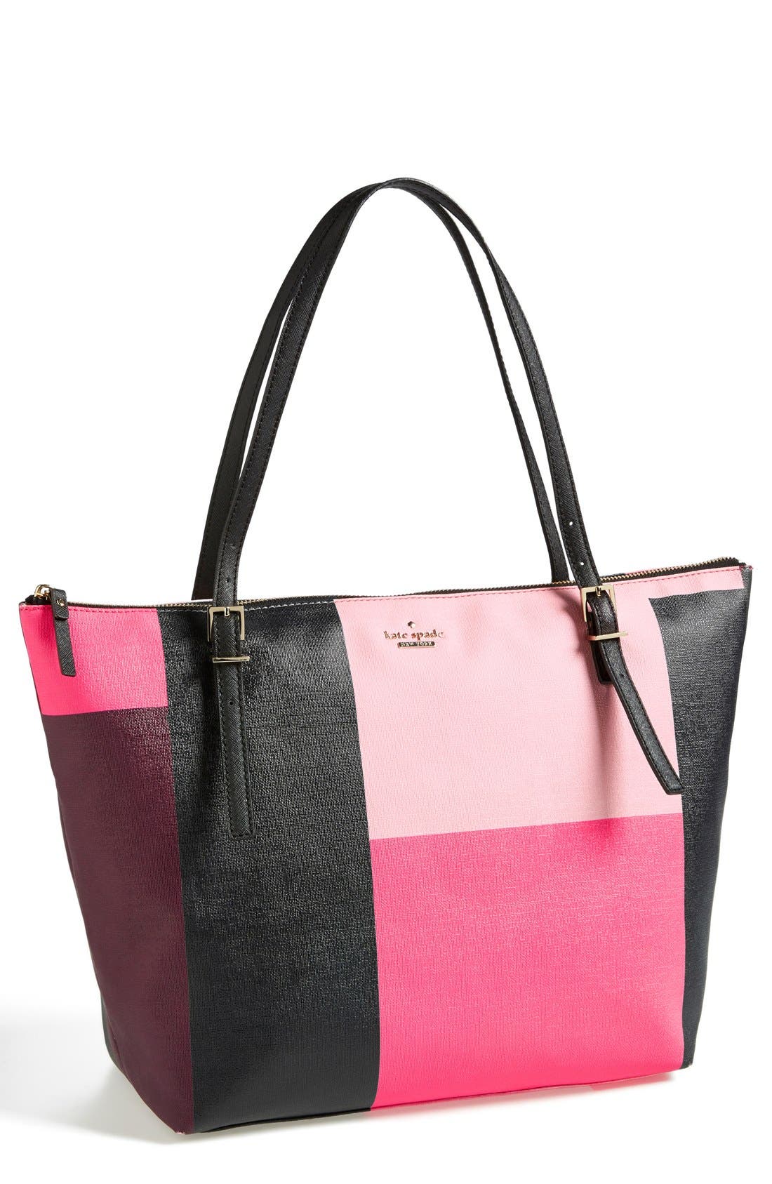 'emma lane - maya' tote, Main, color, PINK COLORBLOCK