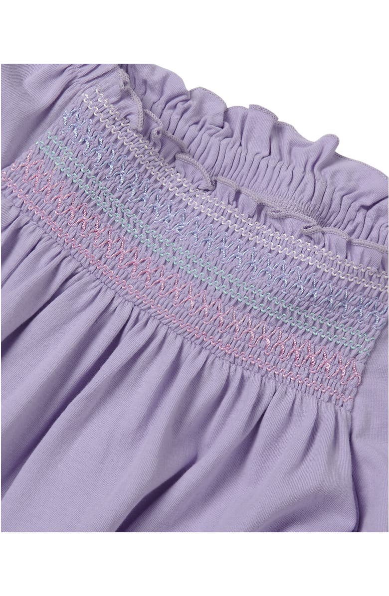 Lands' End Girls Short Sleeve Smock Flutter Top, Alternate, color,