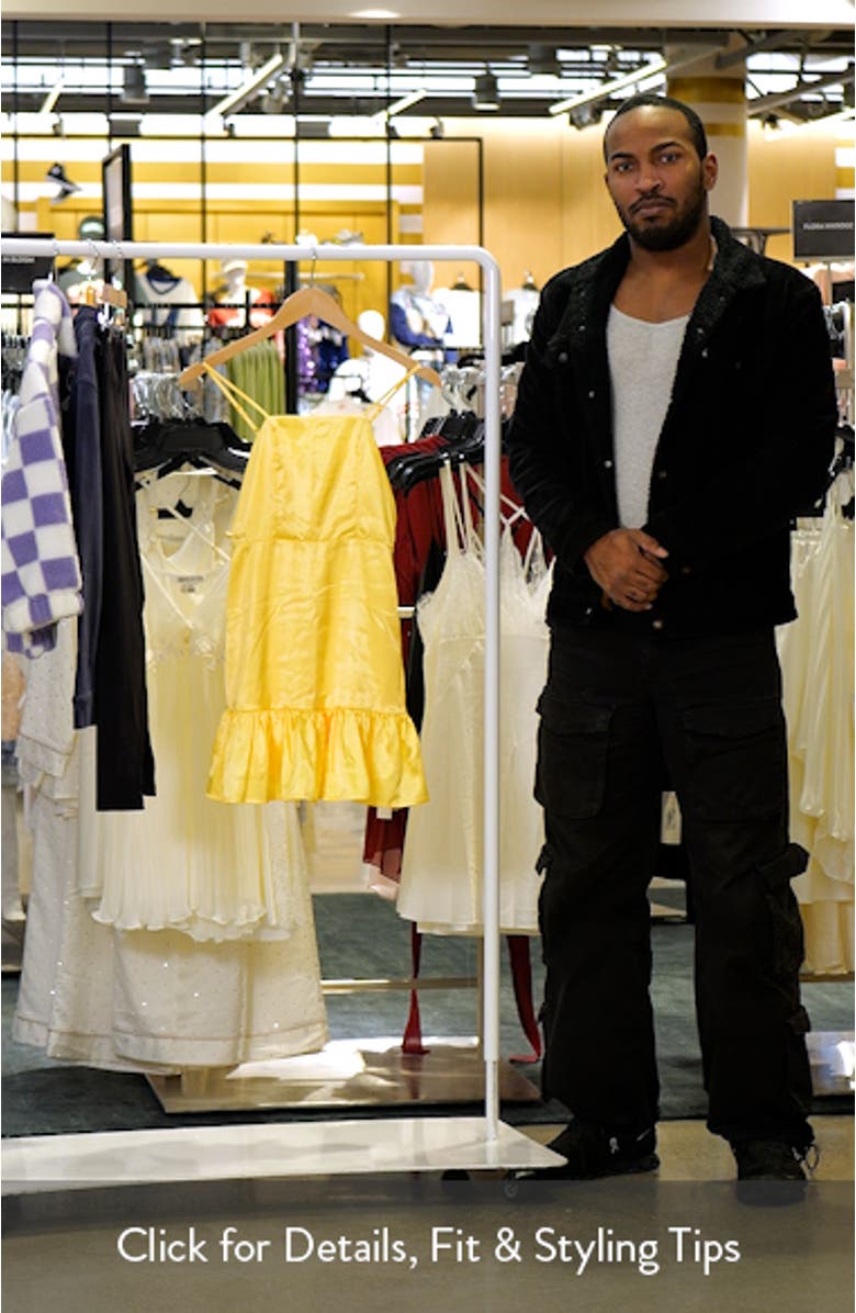 Kids' Ruffle Satin Party Dress, sales video thumbnail