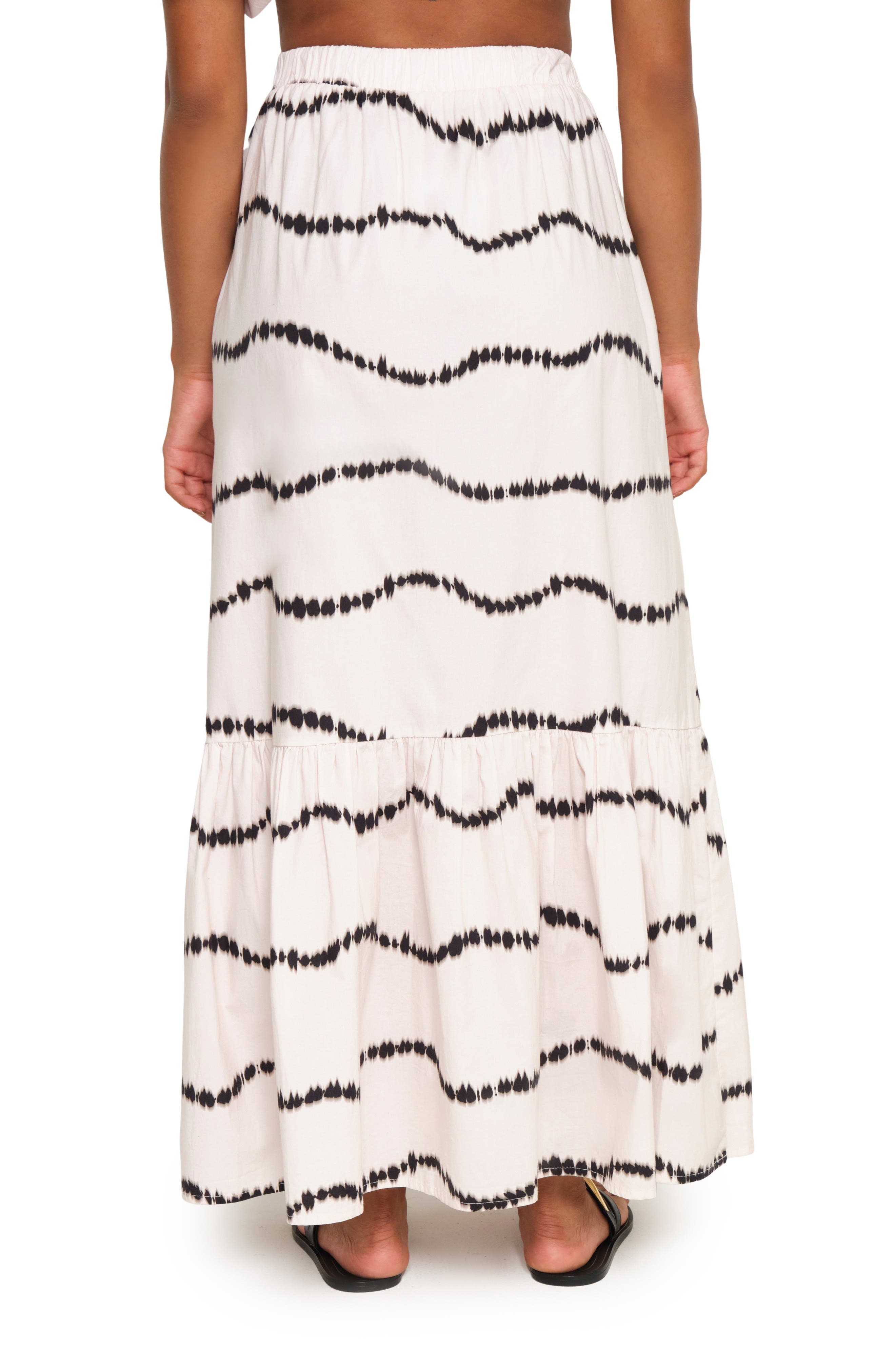 The Lulo Project Crustacean Stretch Cotton Maxi Skirt (Women ...