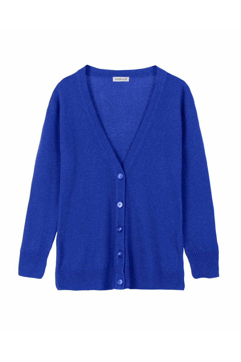 Boyfriend V-Neck Cardigan, Alternate, color, Periwinkle