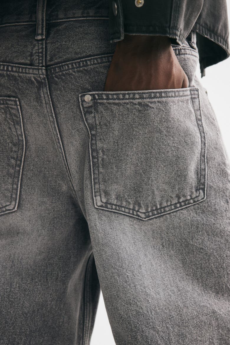 Wide-leg Jeans, Alternate, color, Denim gray