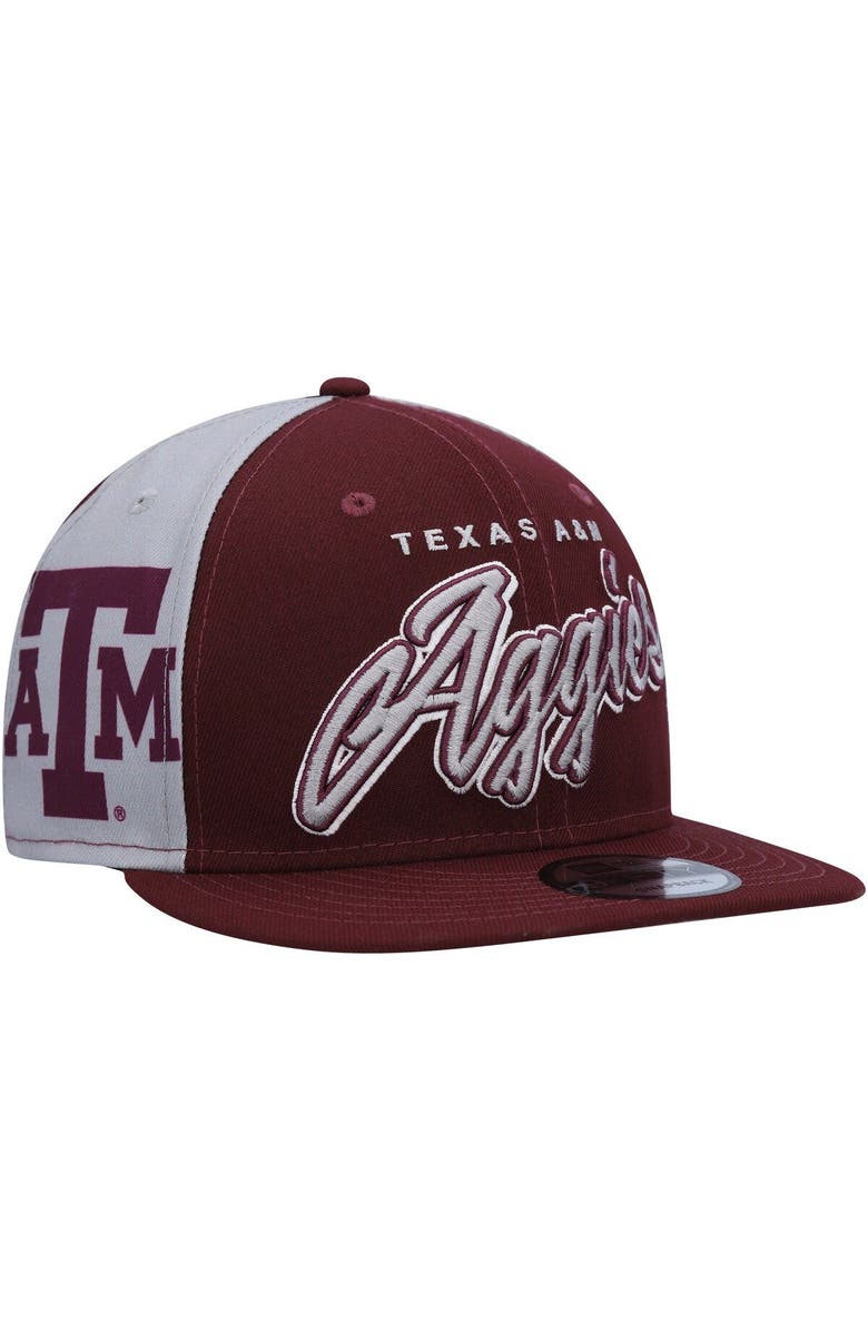 New Era Men's New Era Maroon Texas A&M Aggies Outright 9FIFTY Snapback Hat, Main, color, Maroon