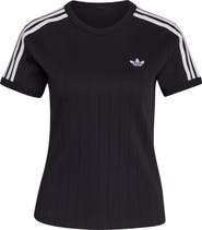 adidas Originals Pinstripe Slim Cotton T-Shirt