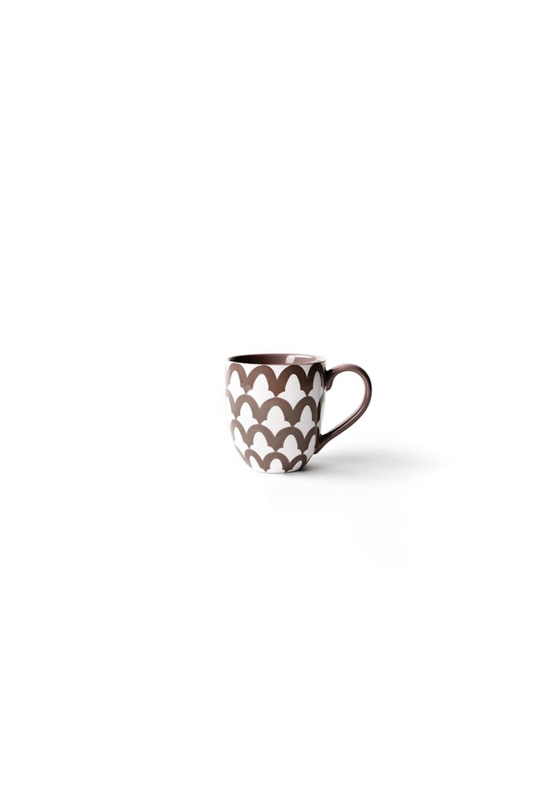 Russet Arabesque Mug, Alternate, color, Brown