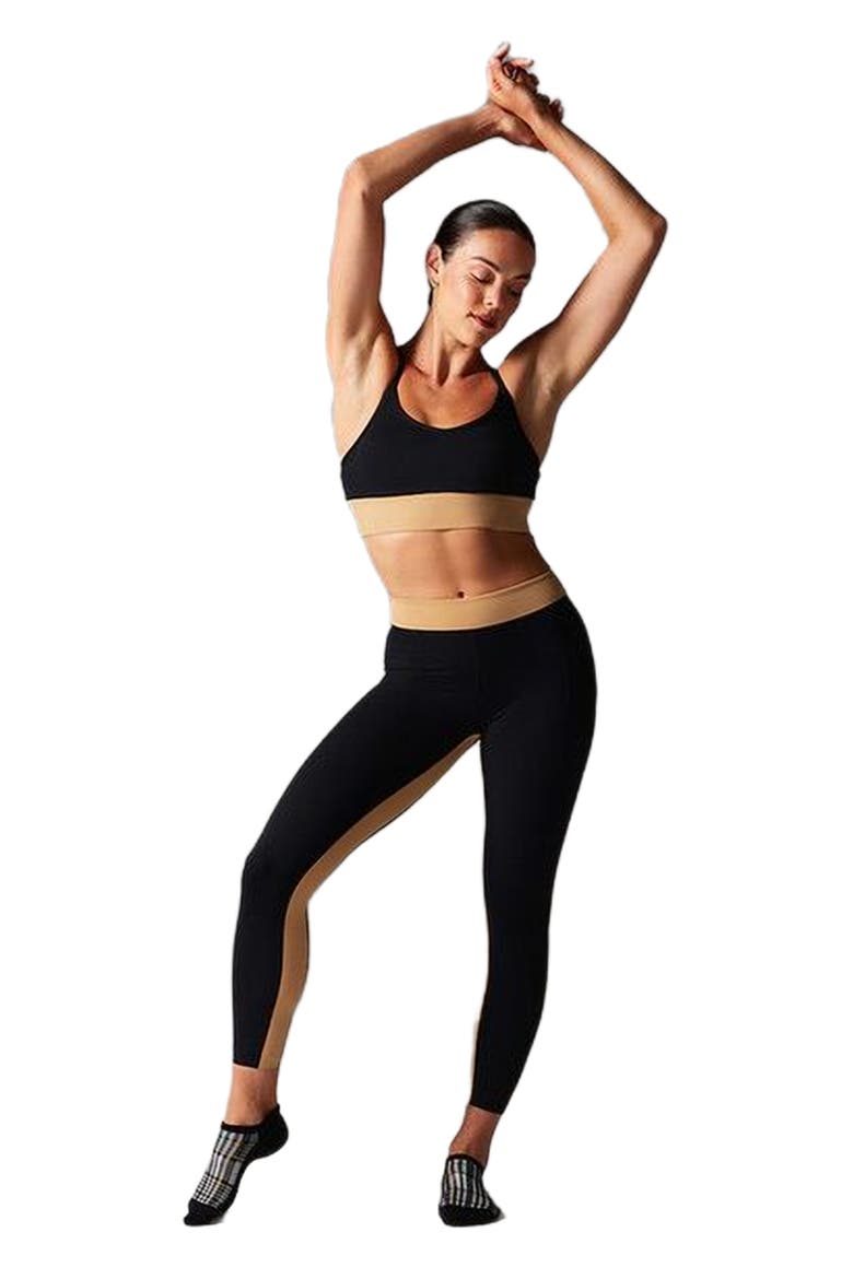 Mid Rise 7/8 Legging, Main, color, EBONY/CAMEL