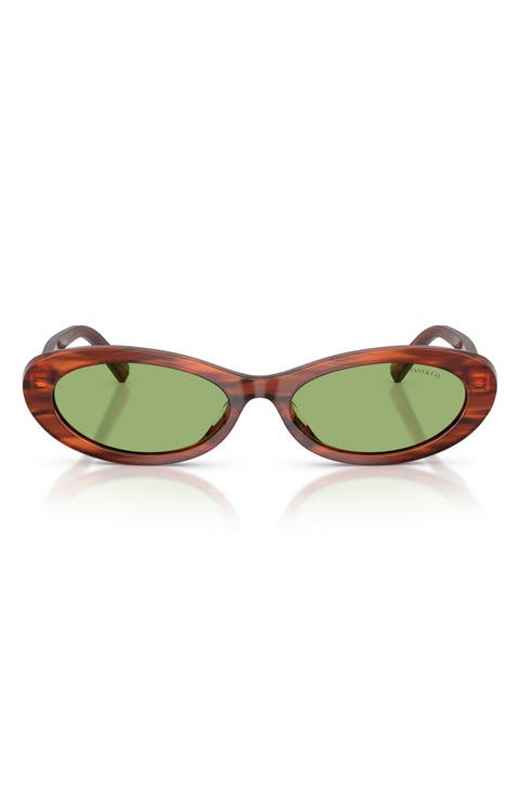 56mm Oval Sunglasses