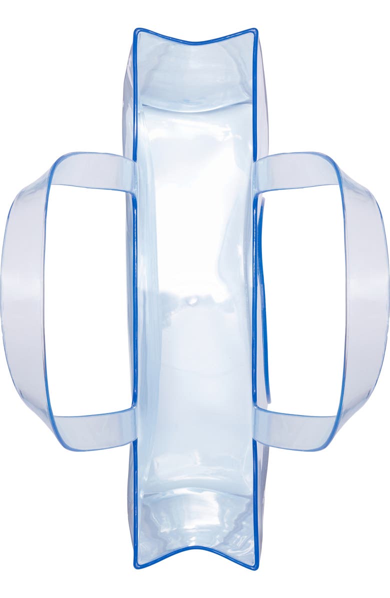 Tory Burch Small Ella Clear Tote, Alternate, color, Pool Blue