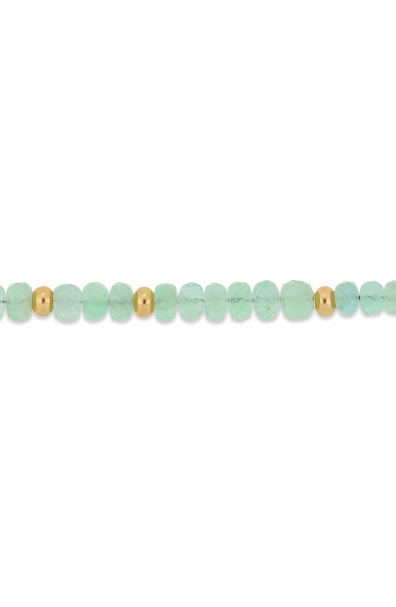 Bony Levy 14K Gold Iris Emerald Beaded Tennis Necklace, Alternate, color, Green