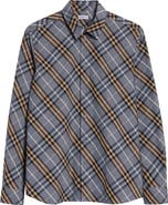 Burberry Robert Regular Fit Check Cotton Poplin Button-Up Shirt