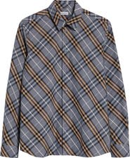 Burberry Robert Regular Fit Check Cotton Poplin Button-Up Shirt