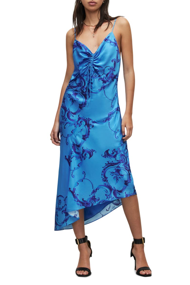 Alexia Isabella Midi Dress, Main, color, COBALT BLUE