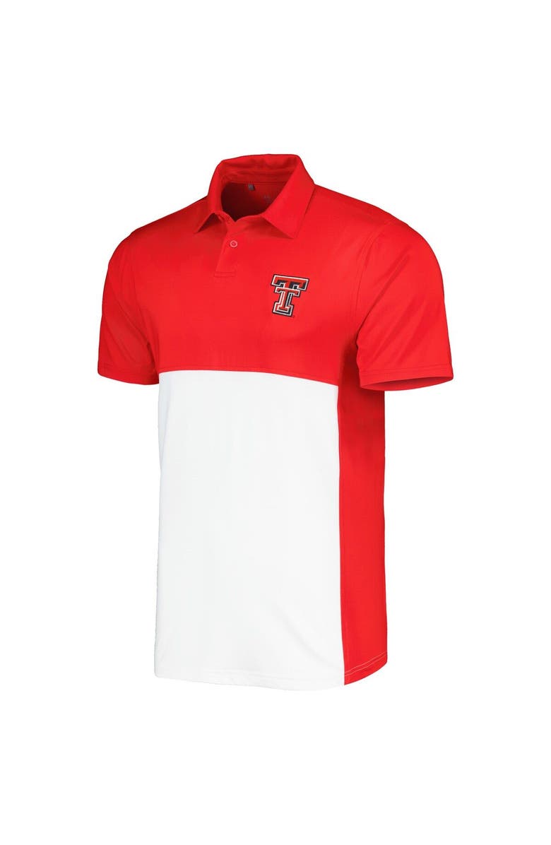 Under Armour Men's Under Armour Red/White Texas Tech Red Raiders Green Blocked Polo Performance Polo, Alternate, color, 