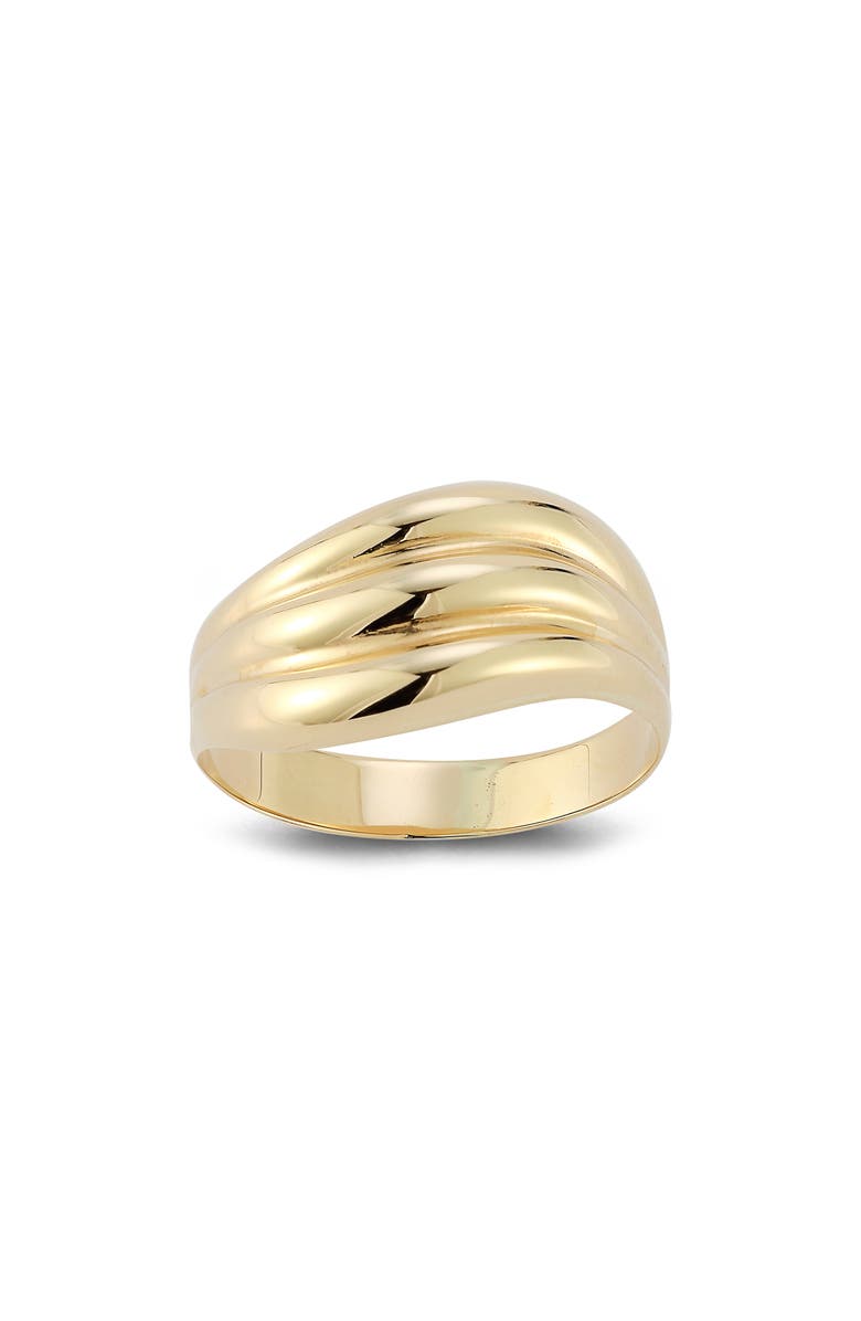 Ember Fine Jewelry 14K Gold Wave Ring, Main, color, 