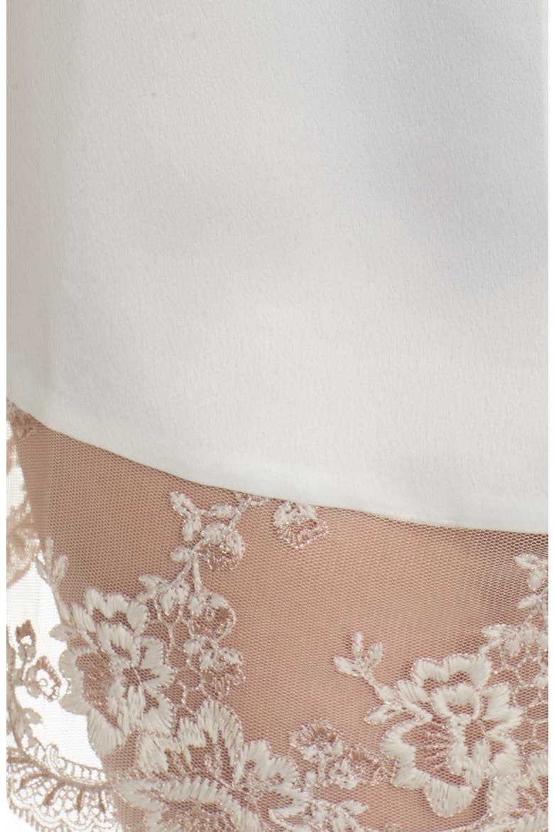 Rosa Satin Robe, Alternate, color, IVORY