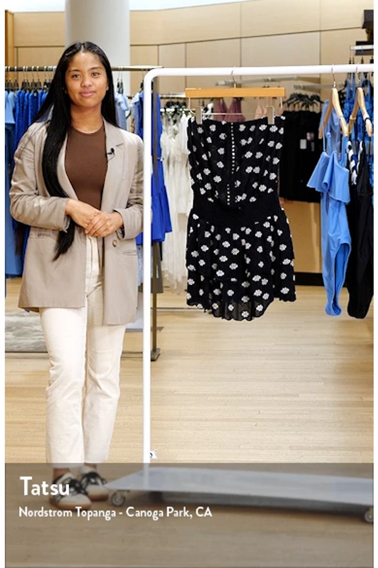Rita Eyelet Strapless Cotton Cover-Up Minidress video