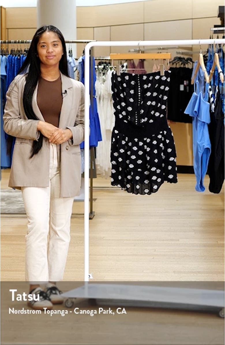 Rita Eyelet Strapless Cotton Cover-Up Minidress, sales video thumbnail