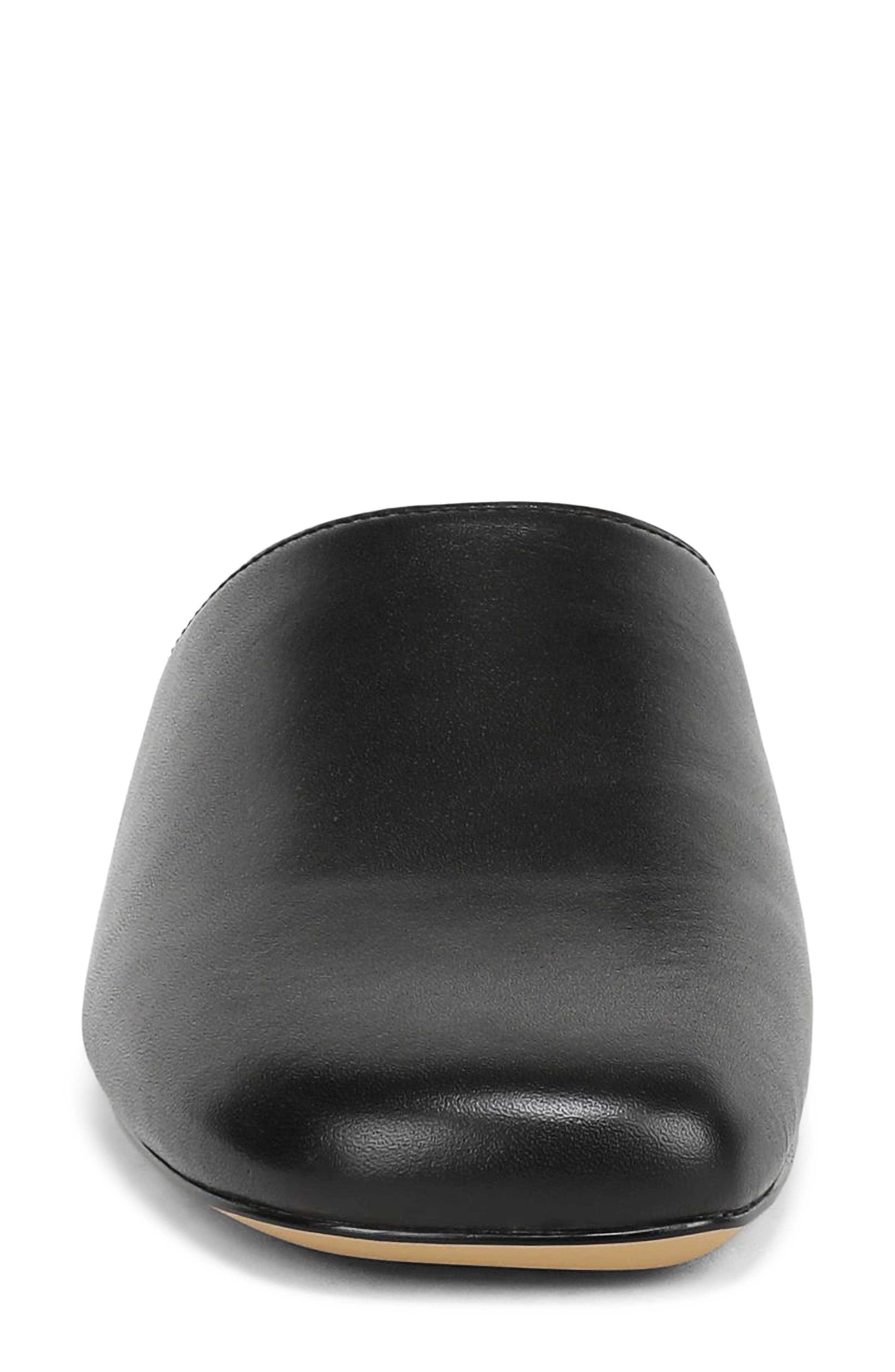 Olena Mule, Alternate, color, BLACK LEATHER