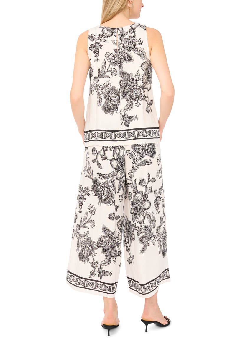 Print Wide Leg Pants, Alternate, color, NEW IVORY BLACK TOILE