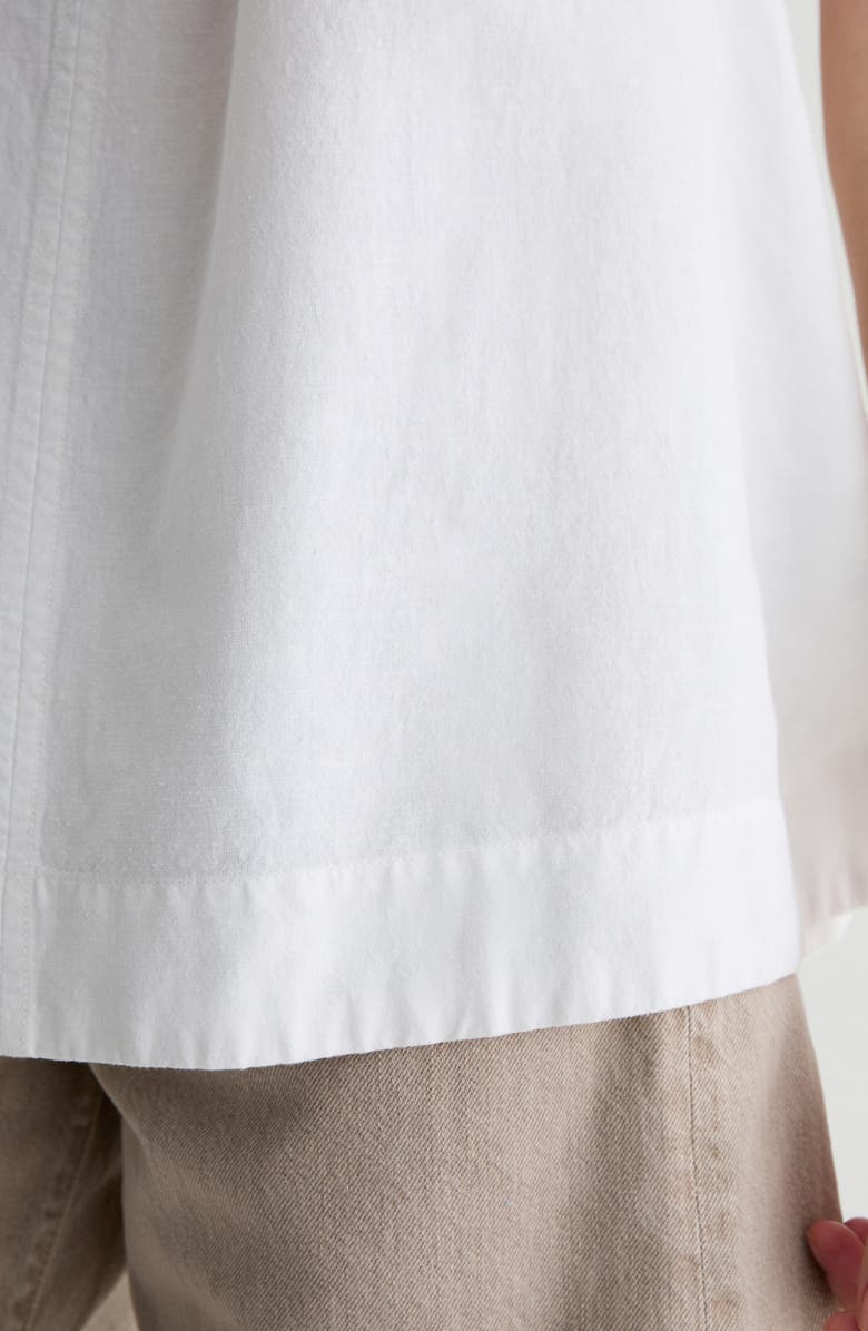 AG Ivy Tie Strap Linen Blend Tank, Alternate, color, White