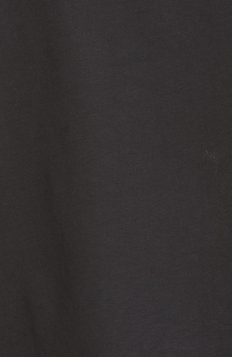 Balmain Flocked Logo Crop T-Shirt, Alternate, color,