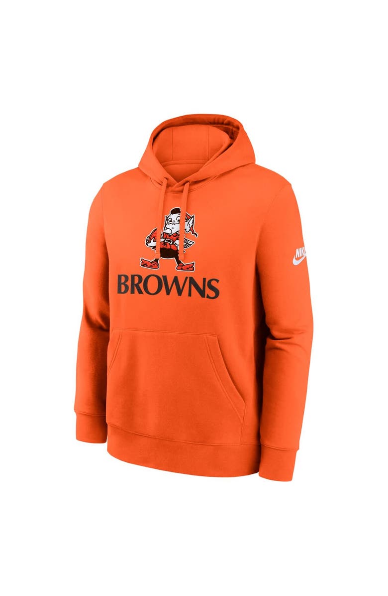 Nike Men's Nike Orange Cleveland Browns Best Season Rewind Club Pullover Hoodie, Alternate, color, Orange