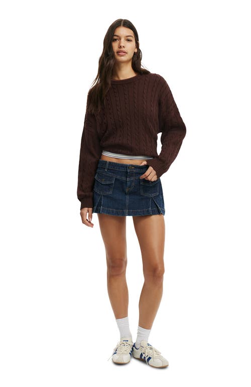 Cotton On Cotton Crew Neck Sweater In Brown