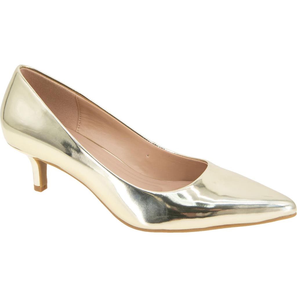 bcbg Dovi Pointed Toe Pump in Platino