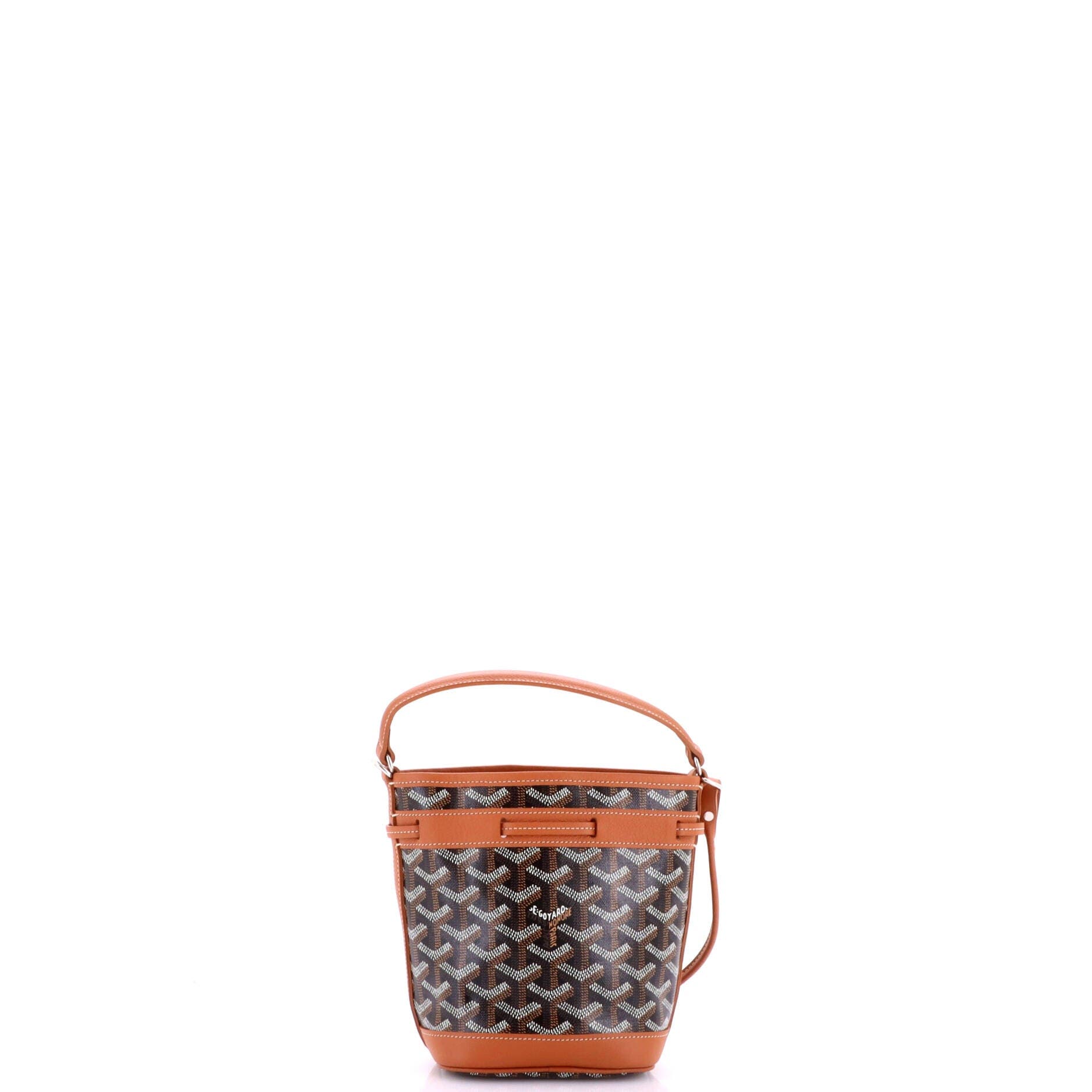 Petit Flot Bucket Bag Coated Canvas Mini, Alternate, color, Brown