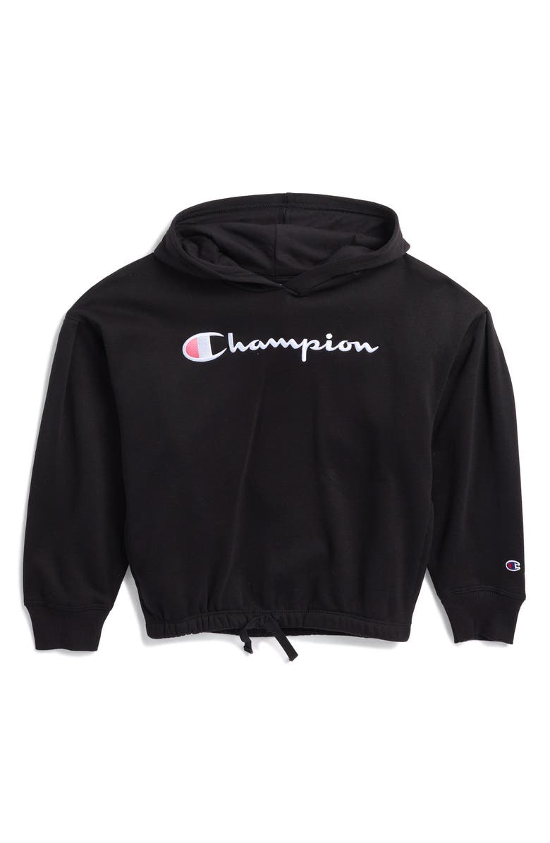 Champion Kids' Logo Embroidered Fleece Pullover Hoodie, Main, color, 