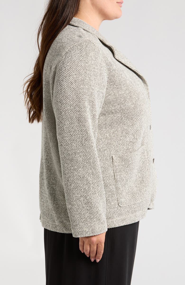 Eileen Fisher Organic Cotton Blazer, Alternate, color, Ash